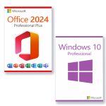 Microsoft Office 2024 Professional Plus + Microsoft Windows 10 Professional license for 3 devices
